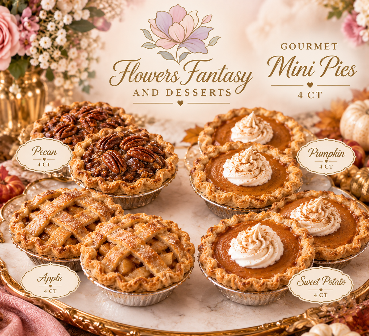 Thanksgiving Mini Holiday Pie Samplers