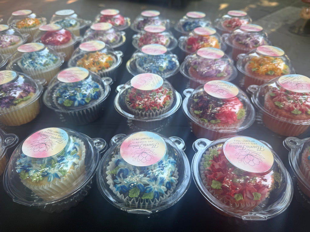 Gluten Free Gourmet Floral Cupcakes - Half Dozen