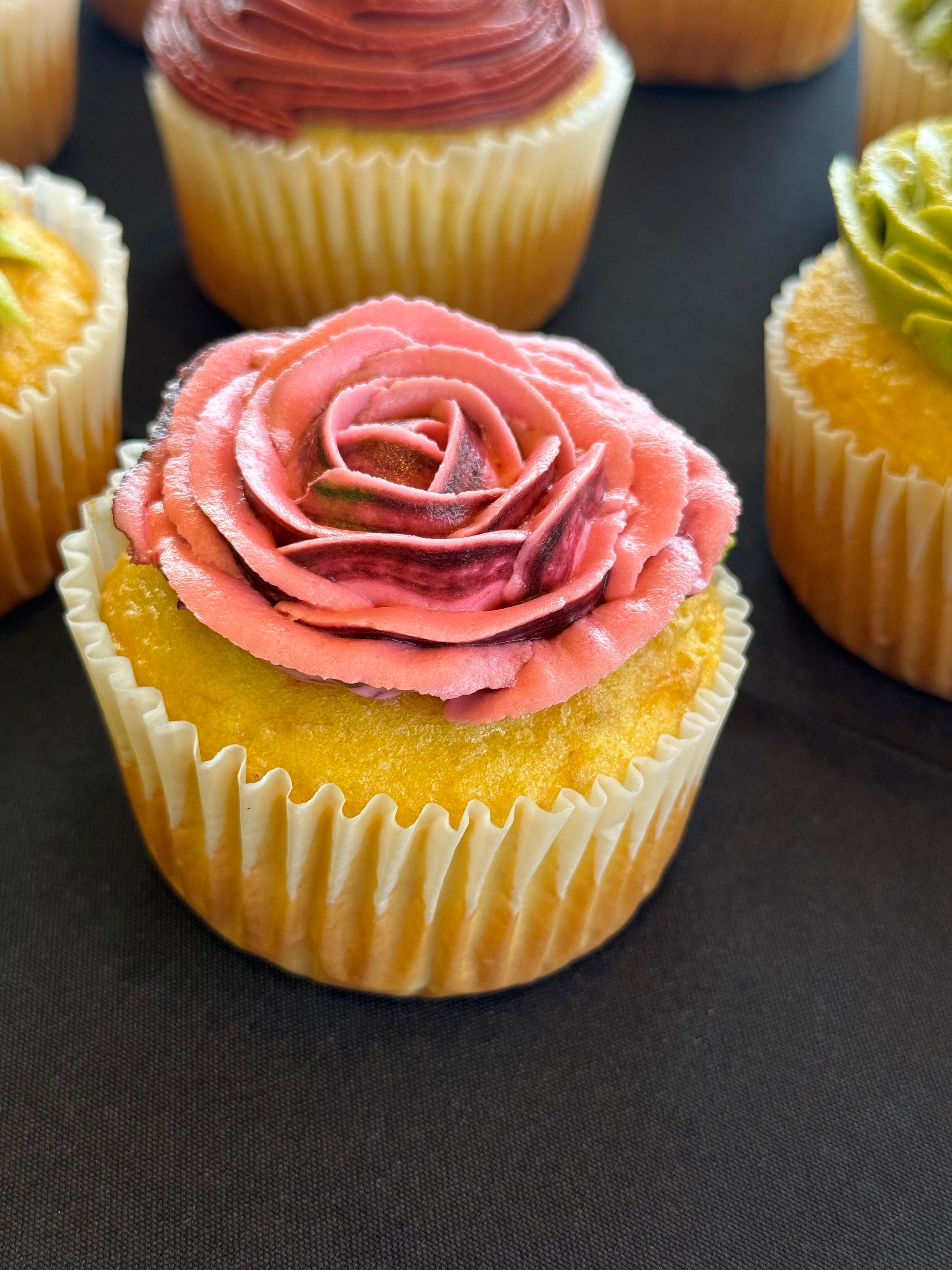 Gluten Free Gourmet Floral Cupcakes - Dozen
